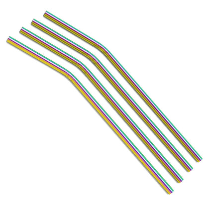 Bulk Curved Metal Straws-5