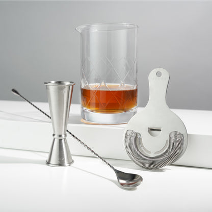 4-Piece Stainless Steel Mixologist Barware