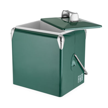 Green Vintage Metal Cooler