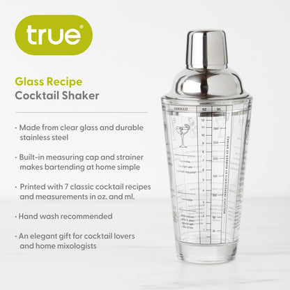 Glass Recipe Shaker