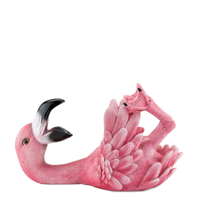 Polyresin Flirty Flamingo Bottle Holder