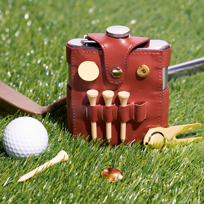 Golfer's Flask and Accessory Set