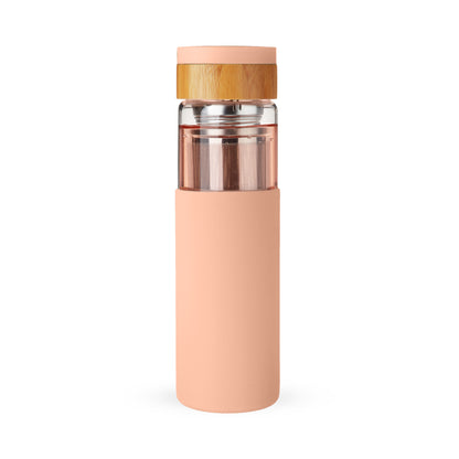 Dana Glass Travel Mug in Coral