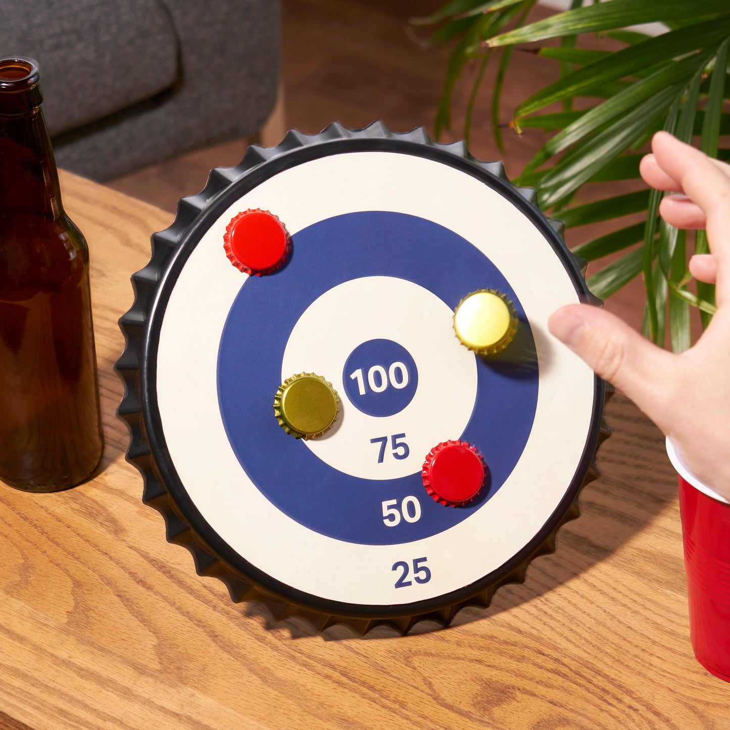 Bullseye Magnetic Bottle Cap Target Game - Mixologist Warehouse