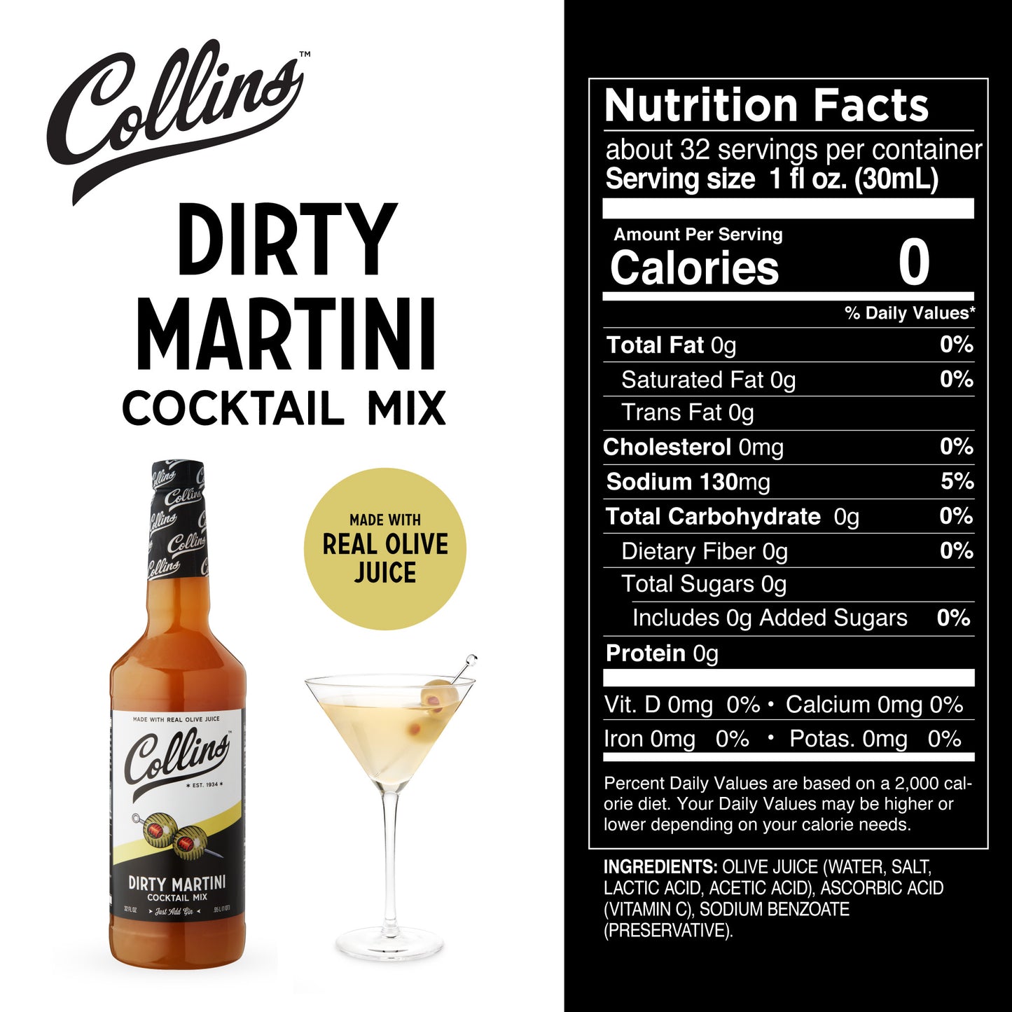 32 oz. Dirty Martini Cocktail Mix