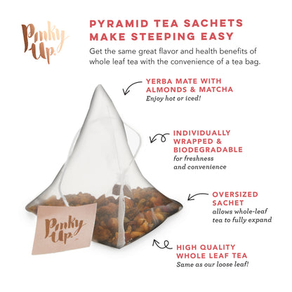 Red Velvet Cake Pyramid Tea Sachets