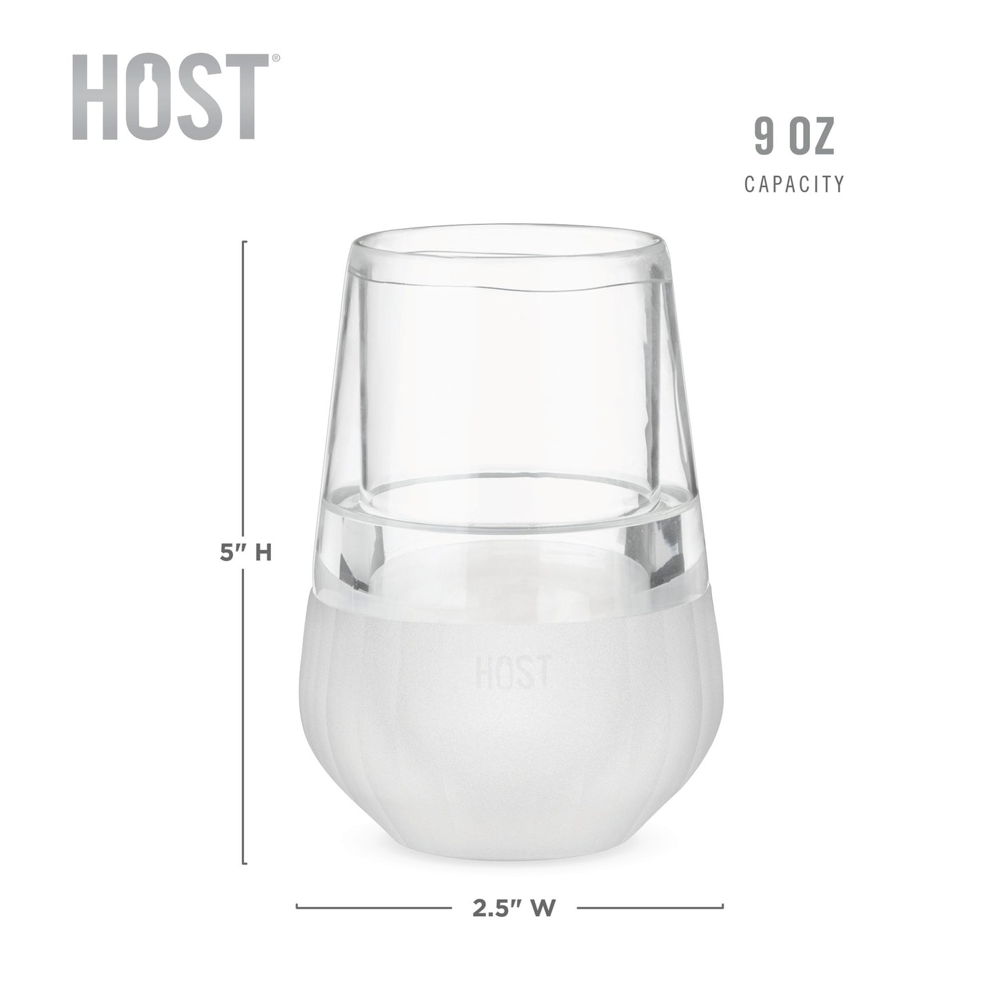 Glass FREEZE™ Wine Glass (Set of 2)