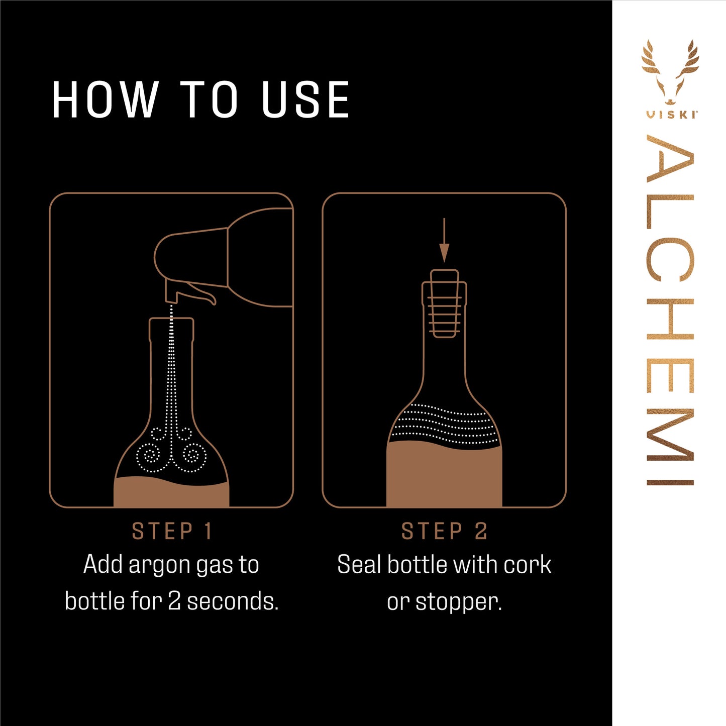 Alchemi Natural Argon Wine Preserver Viski®