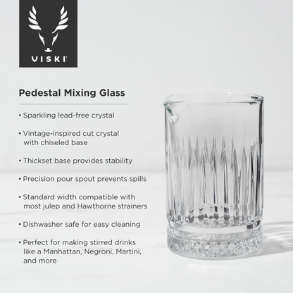 Pedestal Crystal Mixing Glass Viski®
