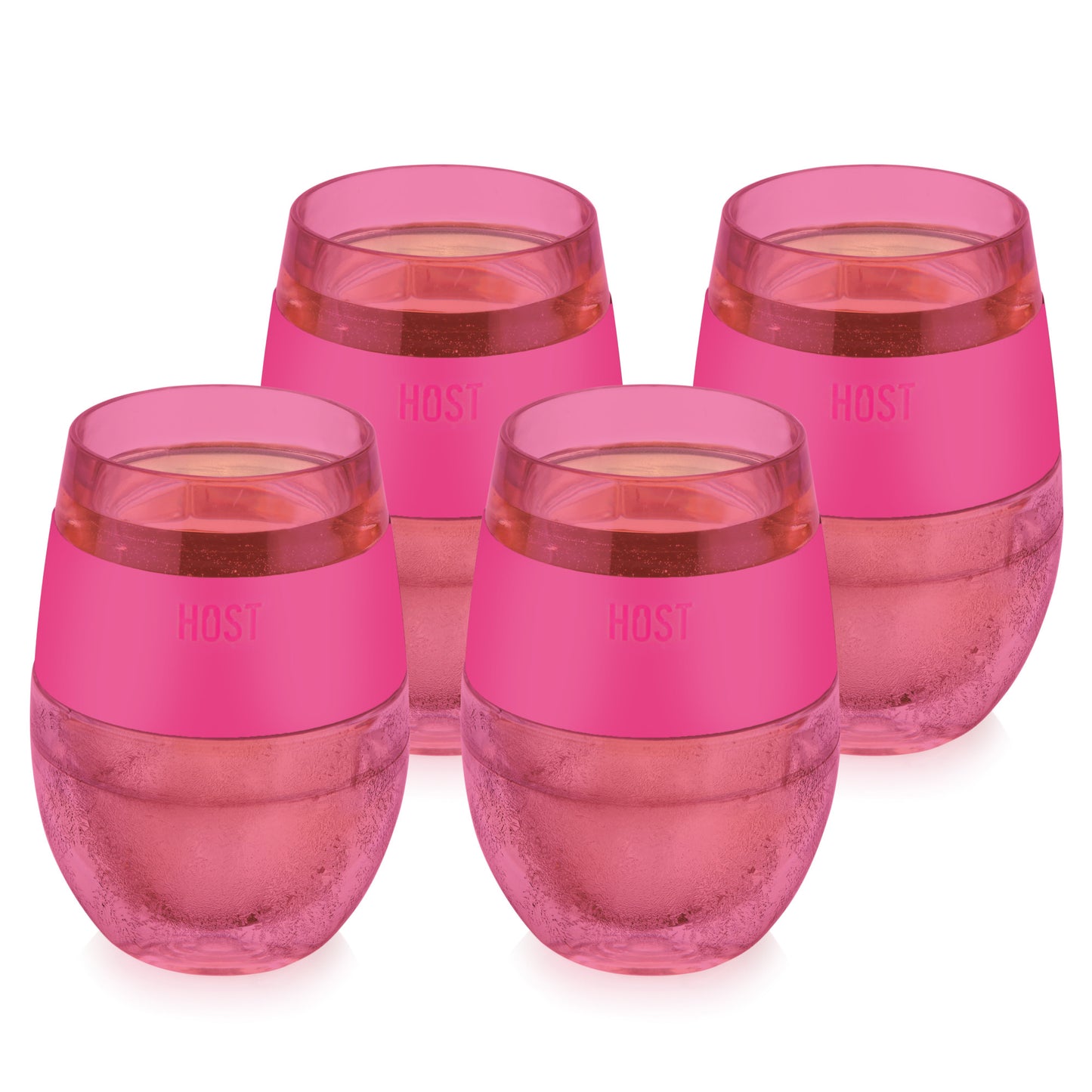 Wine FREEZE™ Cooling Cups in Translucent Magenta