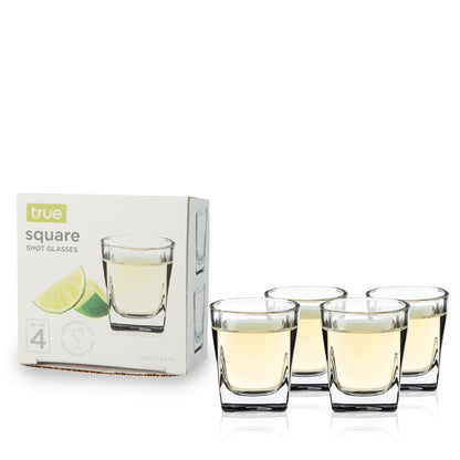 Square Shot Glasses Set of 4