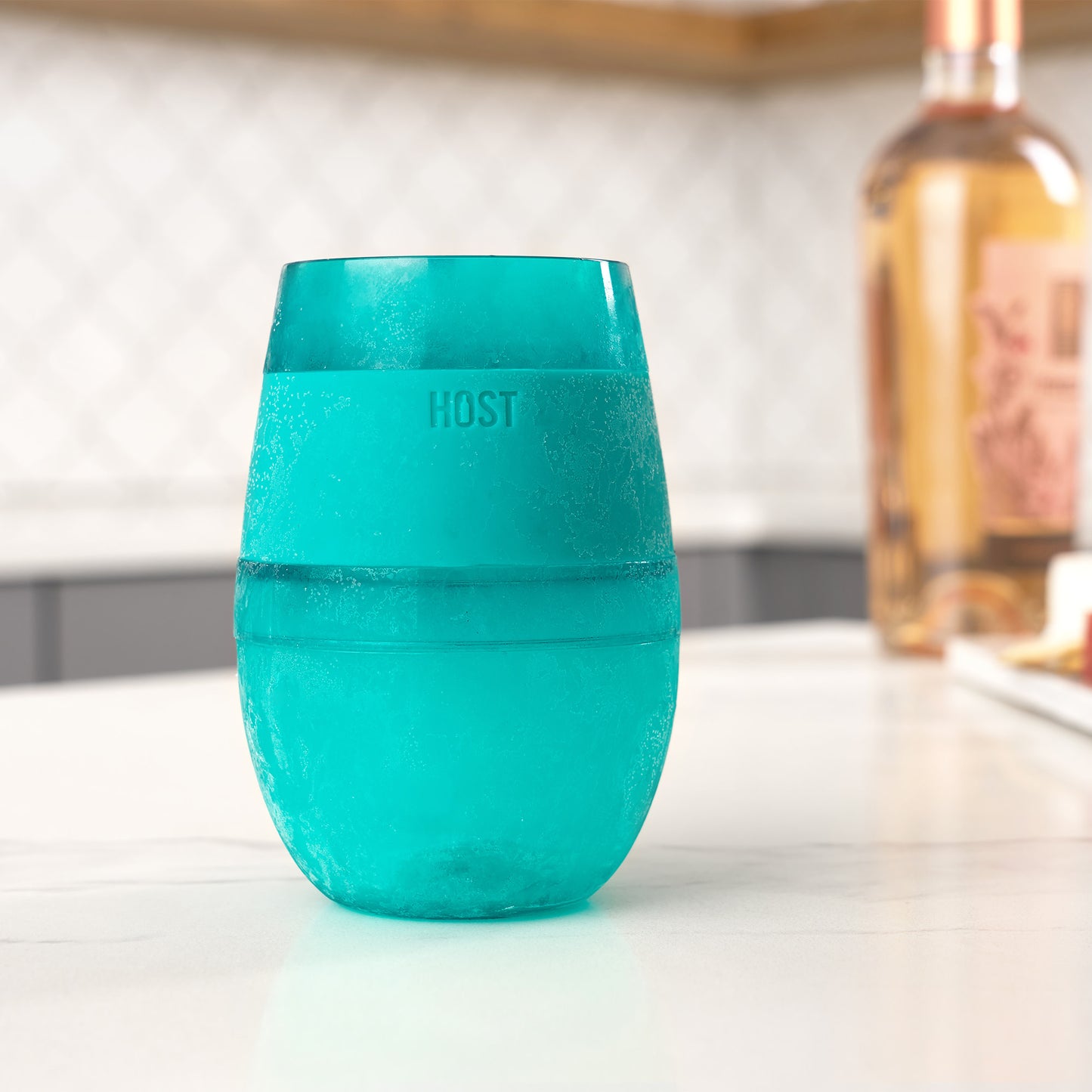 Wine FREEZE™ Cooling Cup in Translucent Green Set of 4