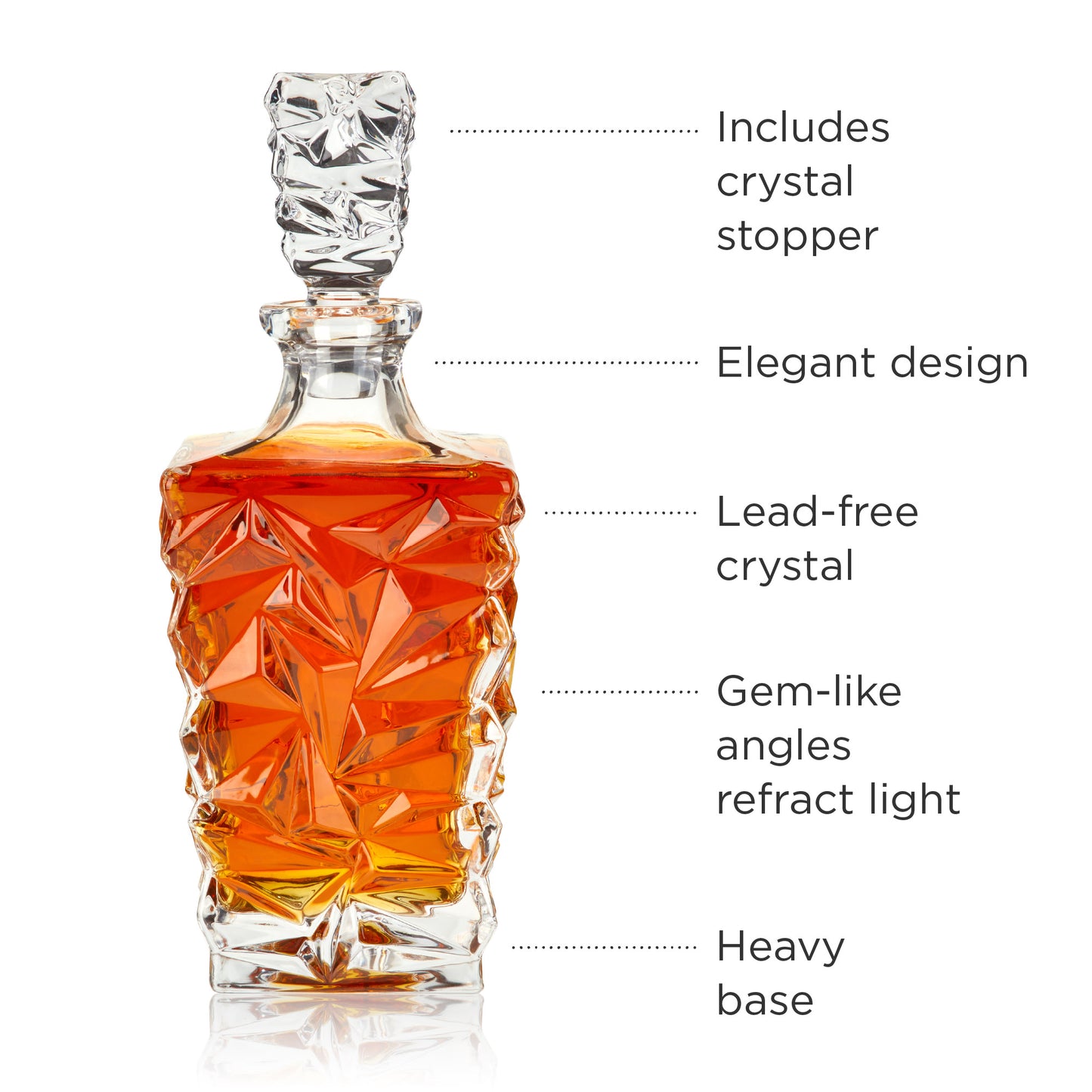 Prism Crystal Whiskey Decanter Viski®