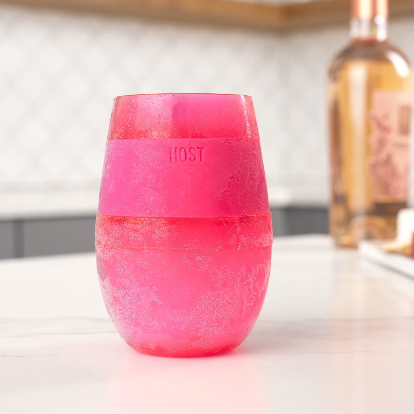 Wine FREEZE™ Cooling Cups in Translucent Magenta