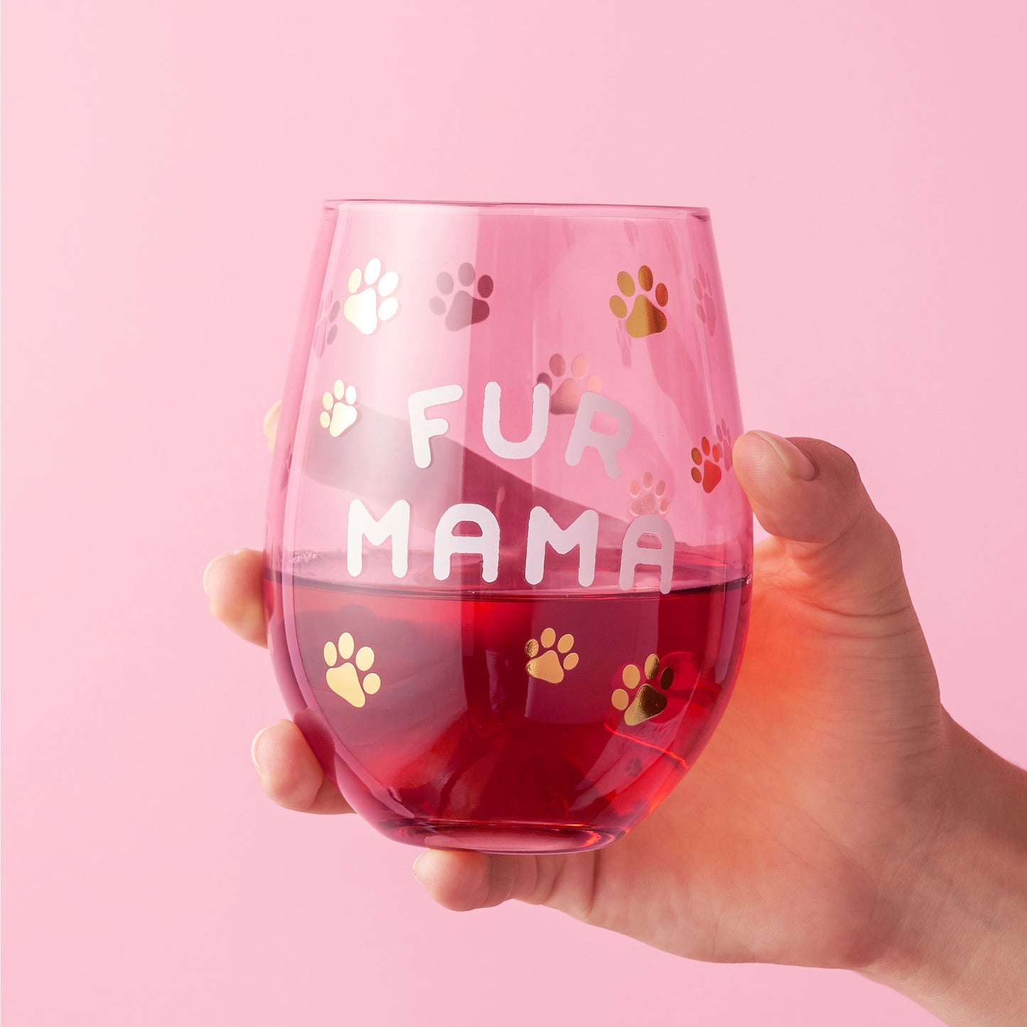 Fur Mama 20 oz Stemless Wine Glass by Blush®