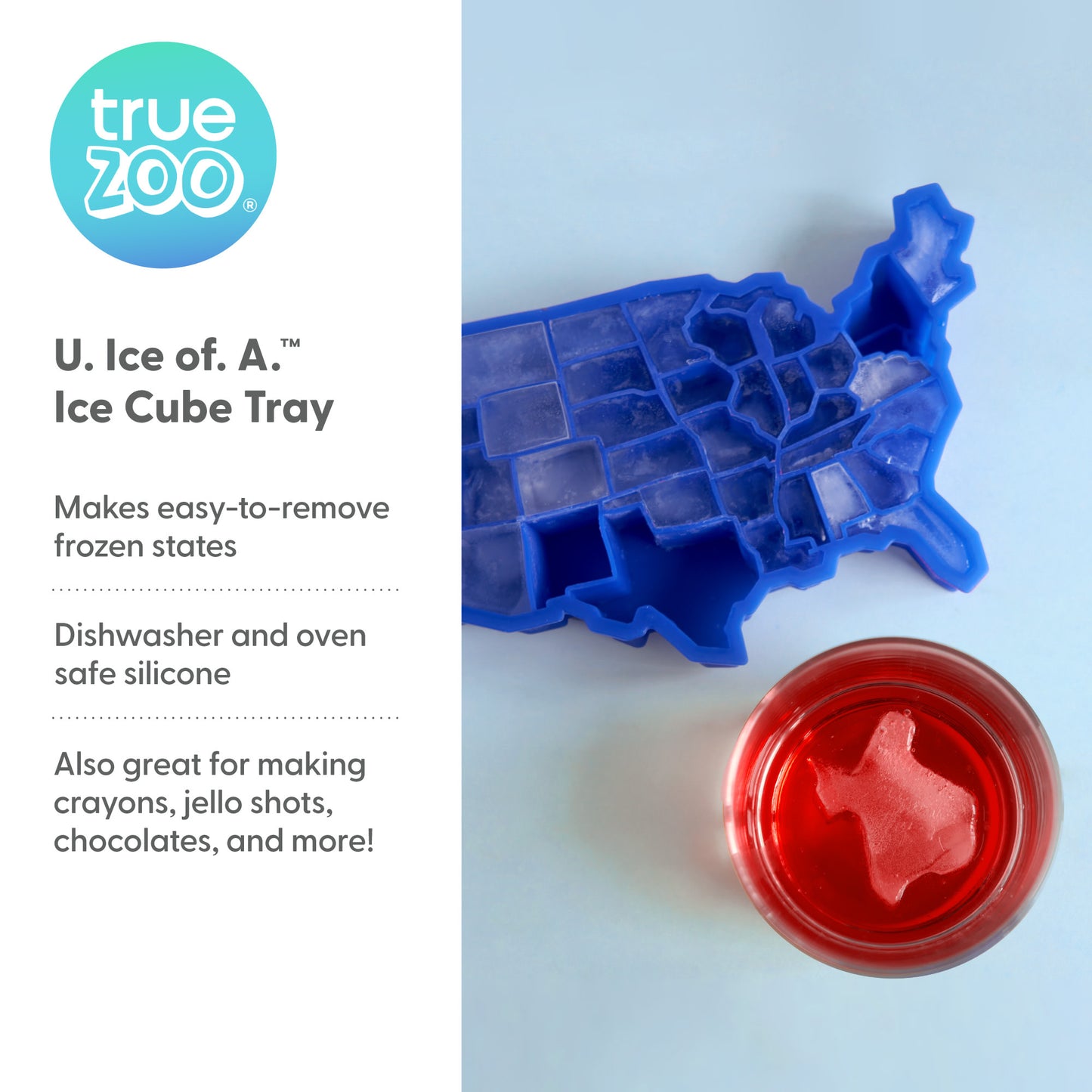 U Ice of A™ Ice Blue Silicone Cube Tray