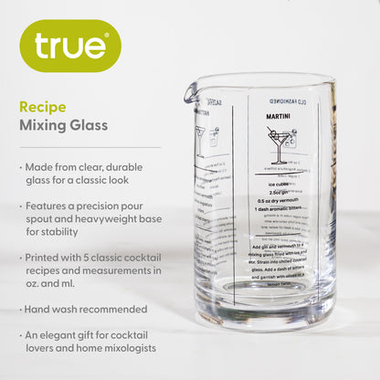Recipe Mixing Glass by True