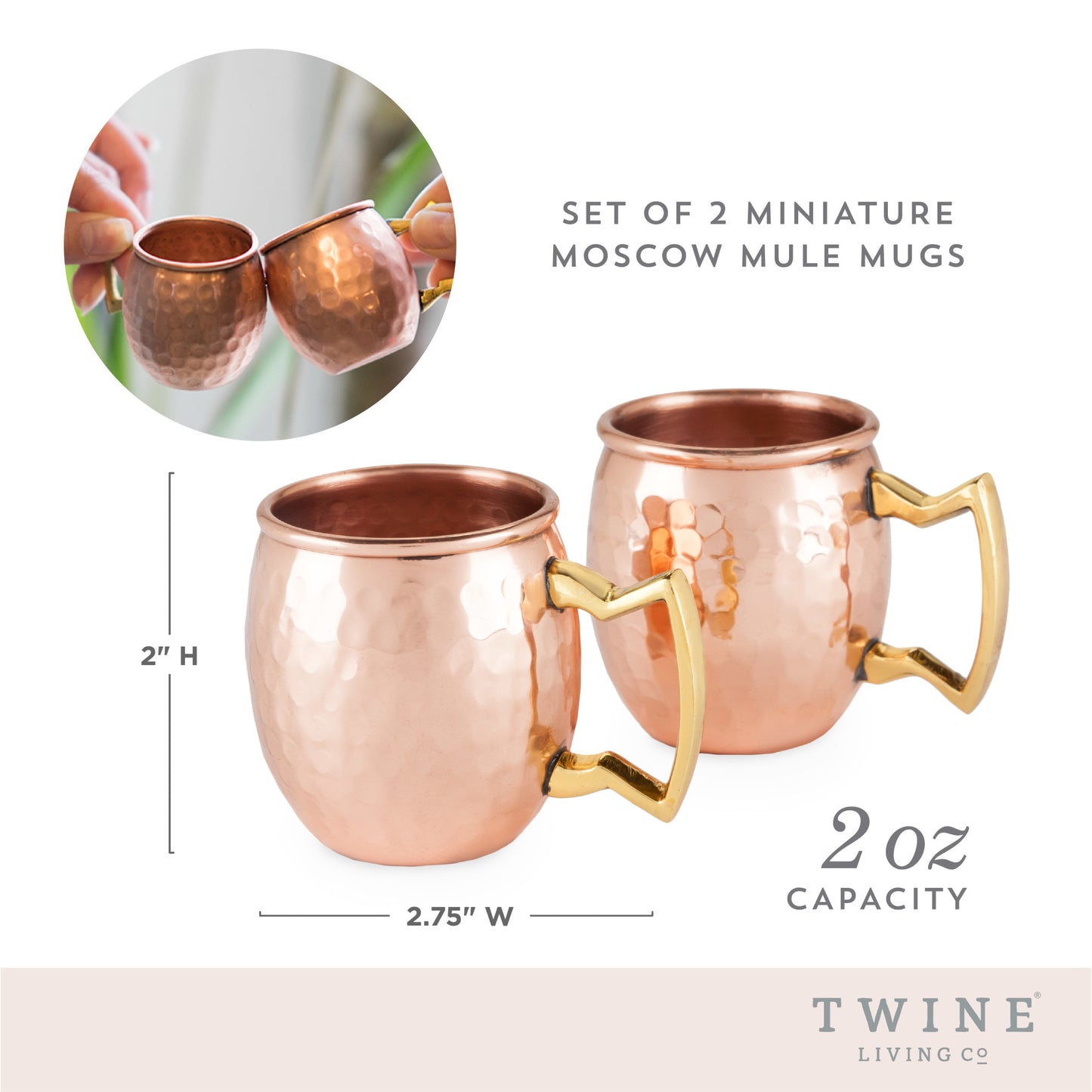 Moscow Mule Shot Mugs by Twine®