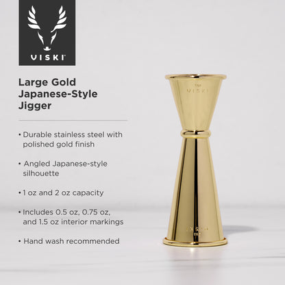 Large Gold Japanese Style Jigger
