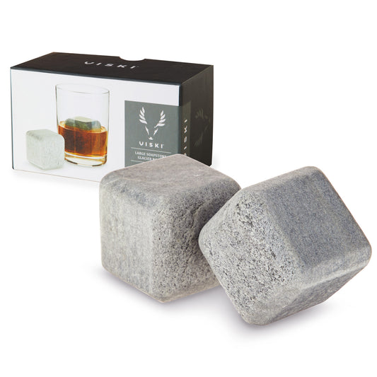 Glacier Rocks Large Soapstone Cubes Viski®