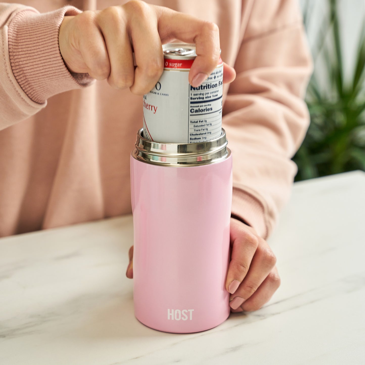 Stay-Chill Slim Can Cooler - Peony