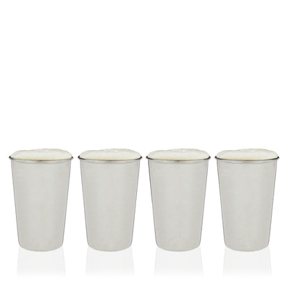 Stainless Steel Pint Cups, Set of 4