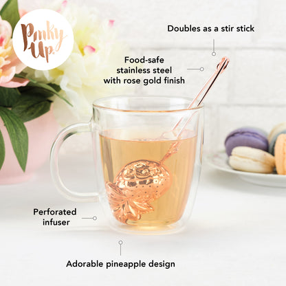 Rose Gold Pineapple Tea Infuser