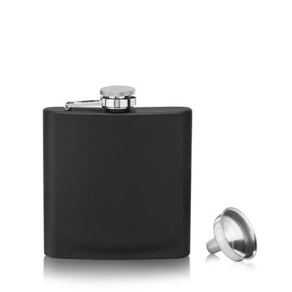 TrueFlask™: 6 oz Matte Black Flask