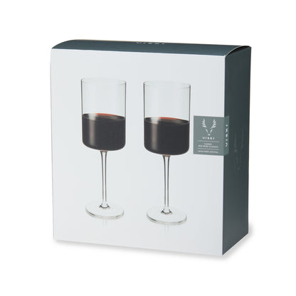 Laurel Crystal Red Wine Glasses