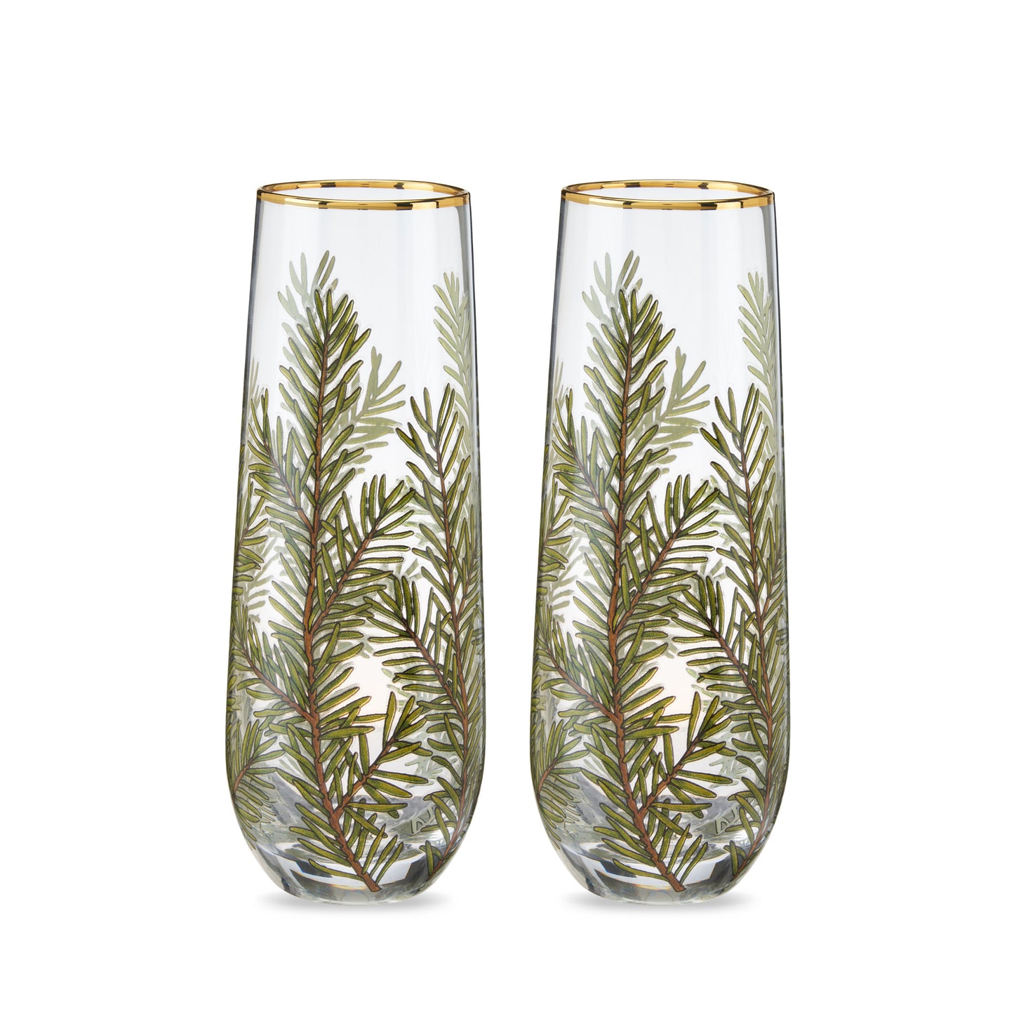 Woodland Stemless Champagne Flute Set