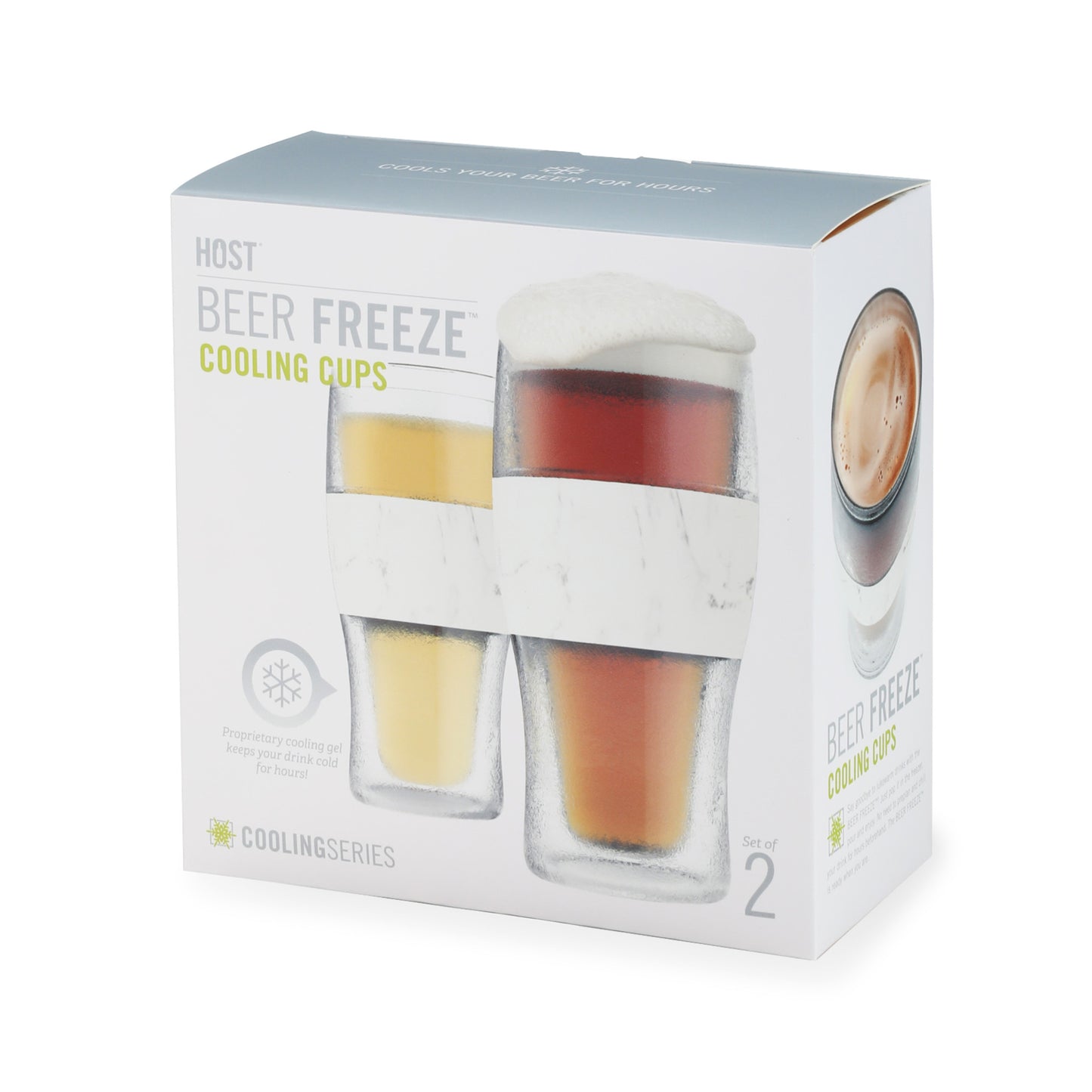 Beer FREEZE™ in Marble (set of 2)