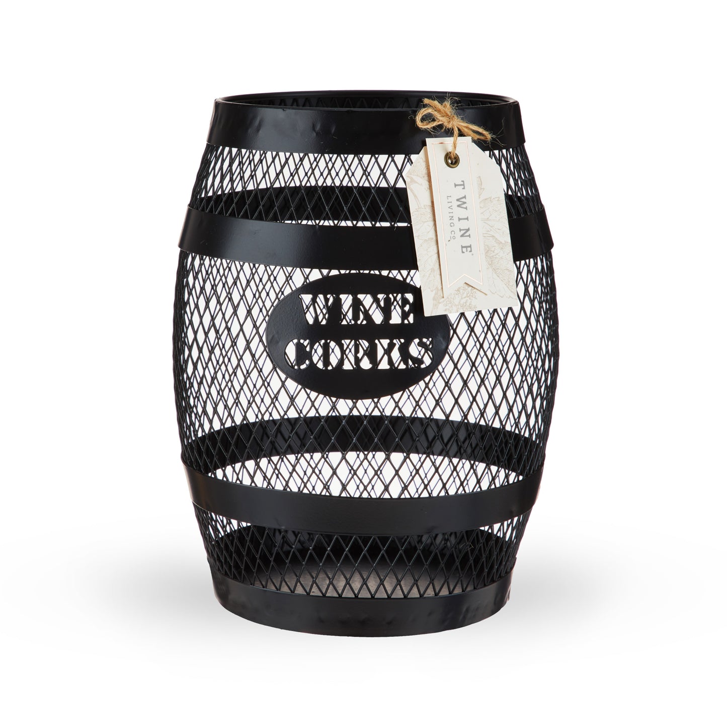 Black Barrel Cork Holder by Twine