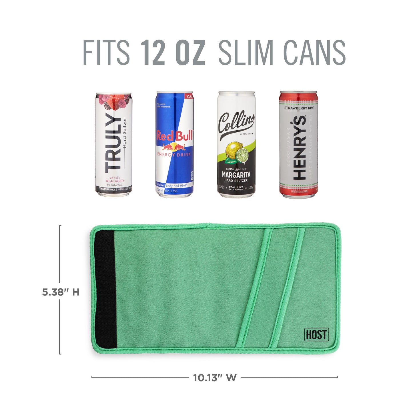 Insta-Chill Slim Can Sleeve in Green by HOST®