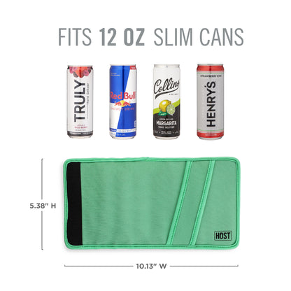 Insta-Chill Slim Can Sleeve in Green by HOST®