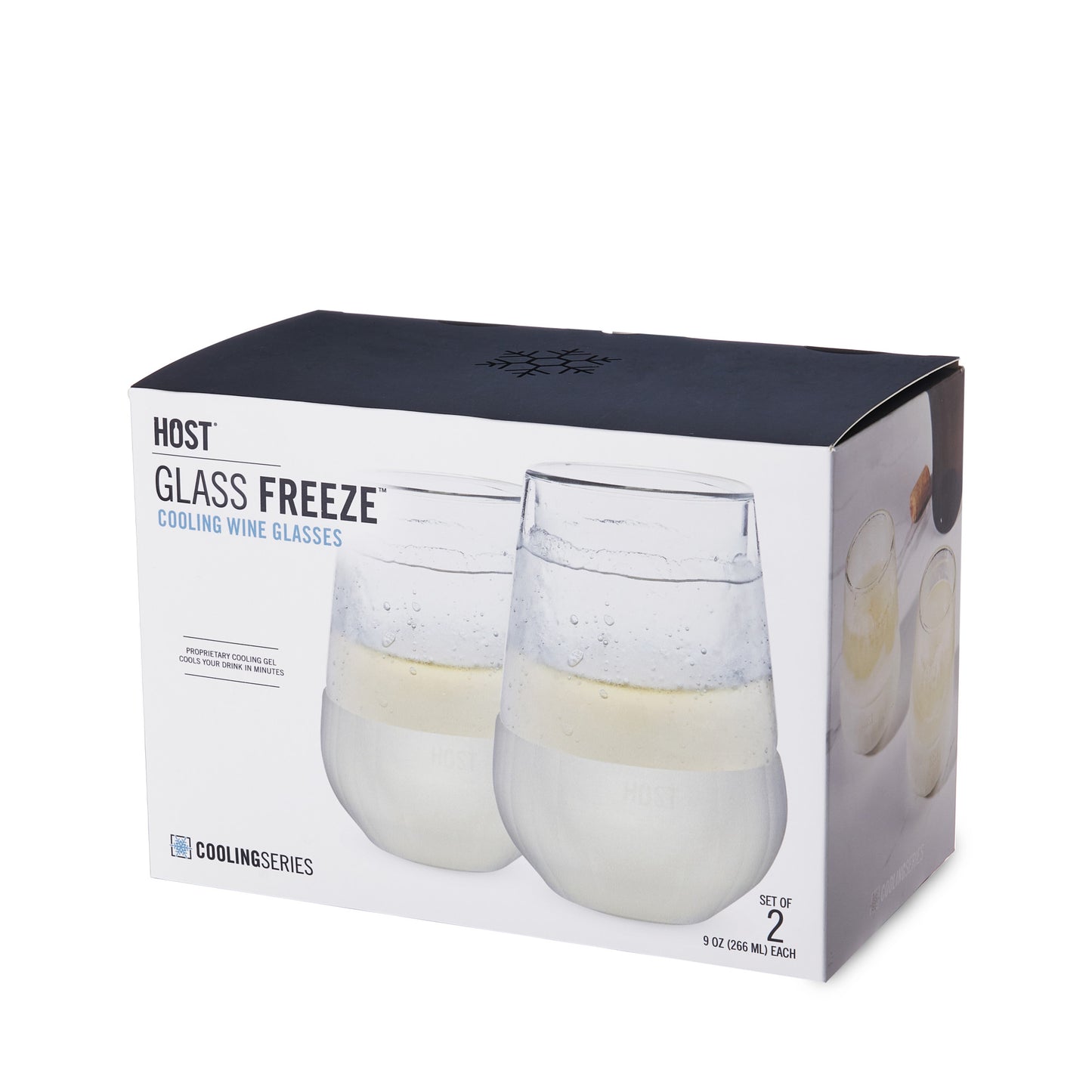 Glass FREEZE™ Wine Glass (Set of 2)