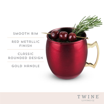 Red Moscow Mule Mug