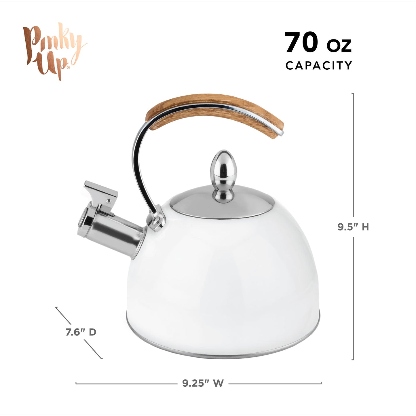 Presley™ White Tea Kettle