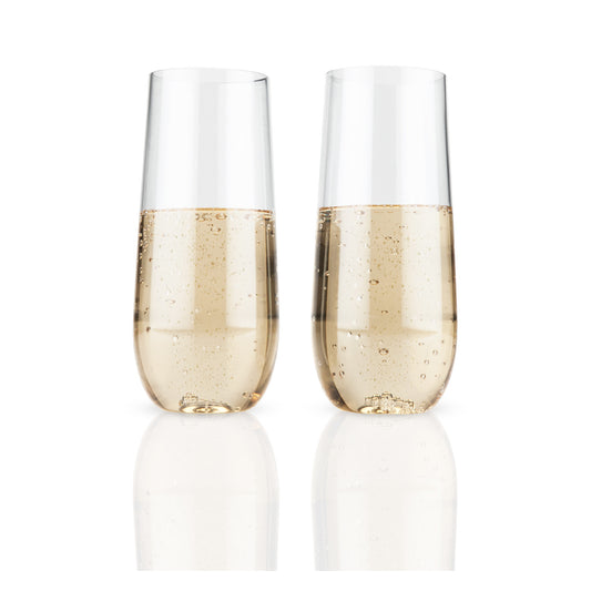 Flexi™: Stemless Champagne Flute Set