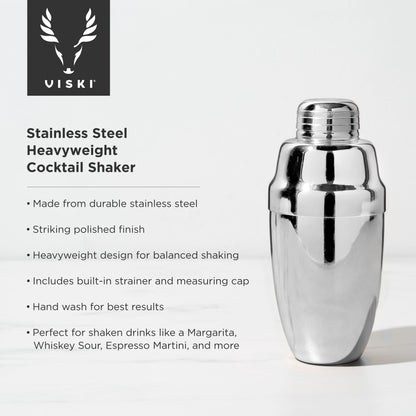 Stainless Steel Heavyweight Cocktail Shaker by Viski®