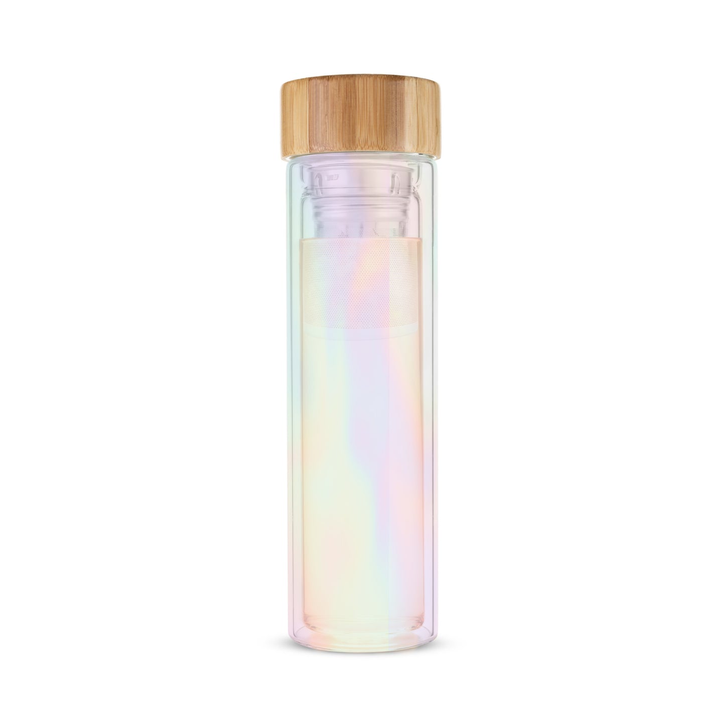 Blair™ Iridescent Glass Travel Infuser Mug by Pinky Up