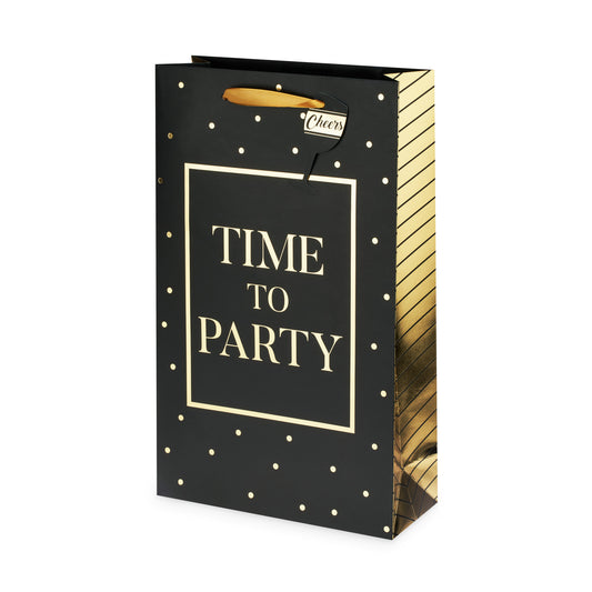 Time To Party Double-Bottle Wine Bag