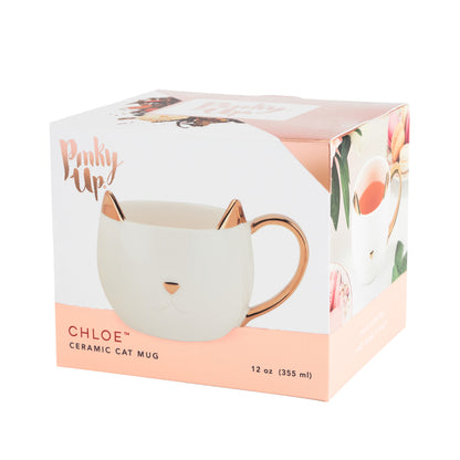 Chloe White Cat Mug