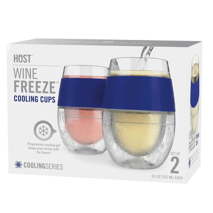 Wine FREEZE™ in Blue (set of 2) by HOST®