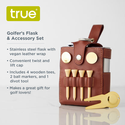 Golfer's Flask and Accessory Set