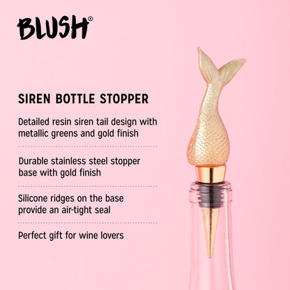 Siren Bottle Stopper by Blush®