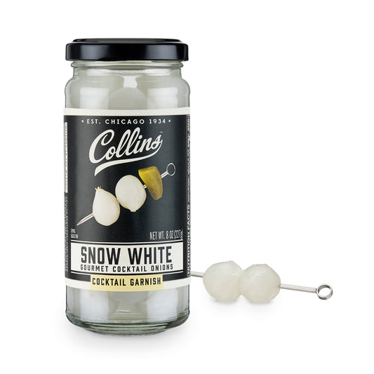 8 oz. Snow White Cocktail Onions by Collins