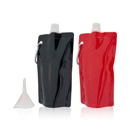 6 oz Collapsible Flasks Set of 2 with Funnel by Savoy