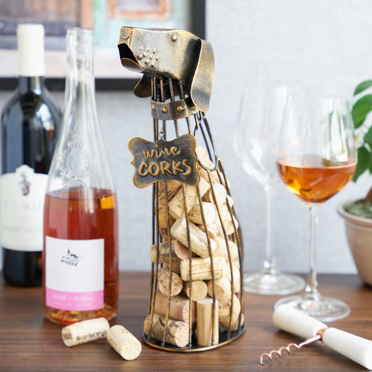 Dog Wine Cork Display