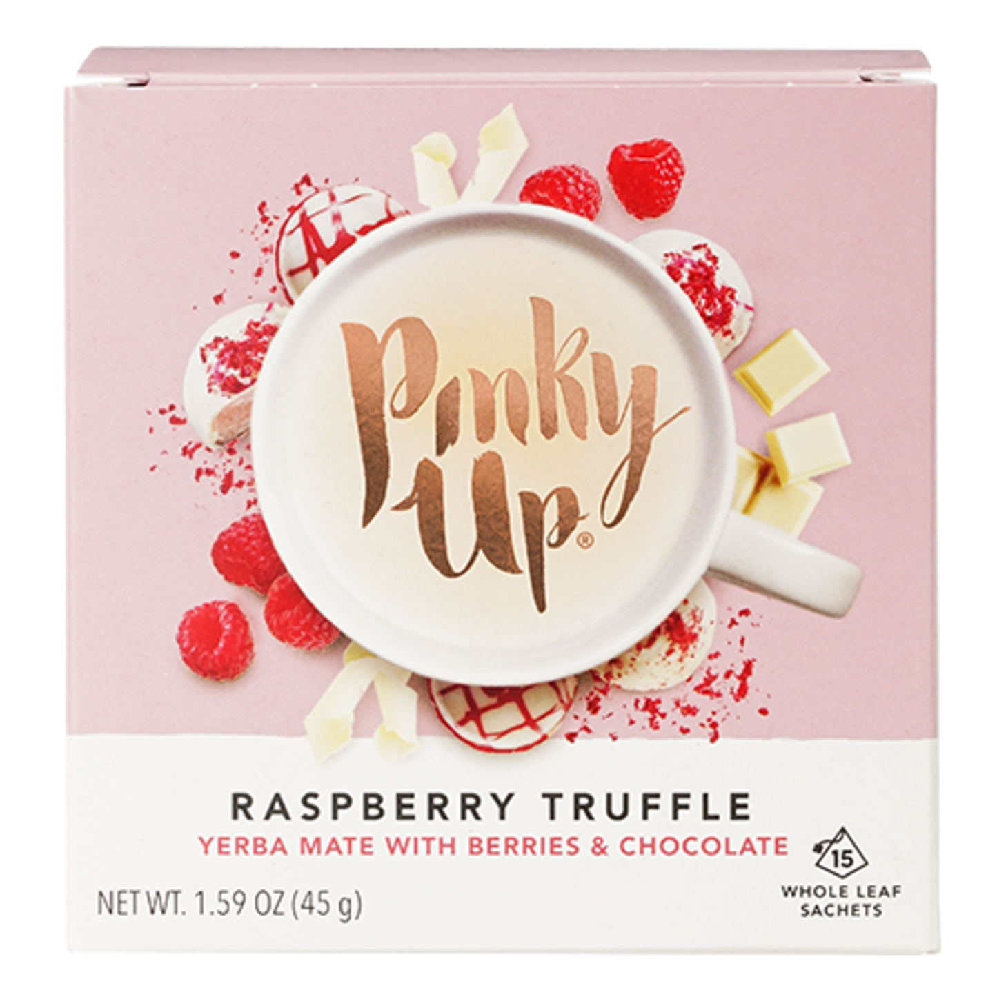 Raspberry Truffle Pyramid Tea Sachets by Pinky Up