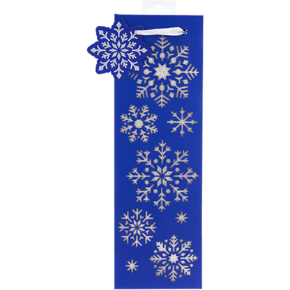 Diecut Snowflake Single-bottle Wine Bag